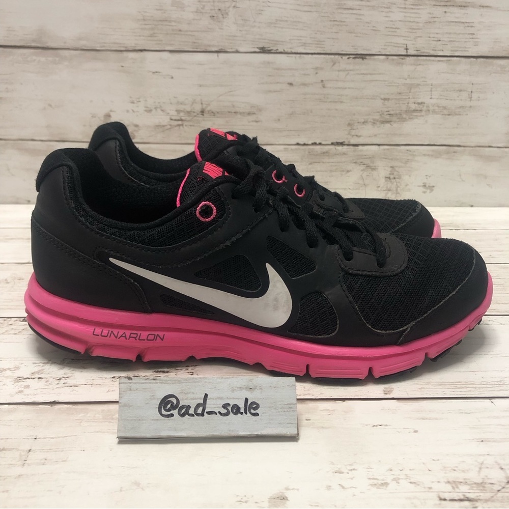 Nike Lunar Forever Girl’s Black/Pink Sneakers Size 6.5Y